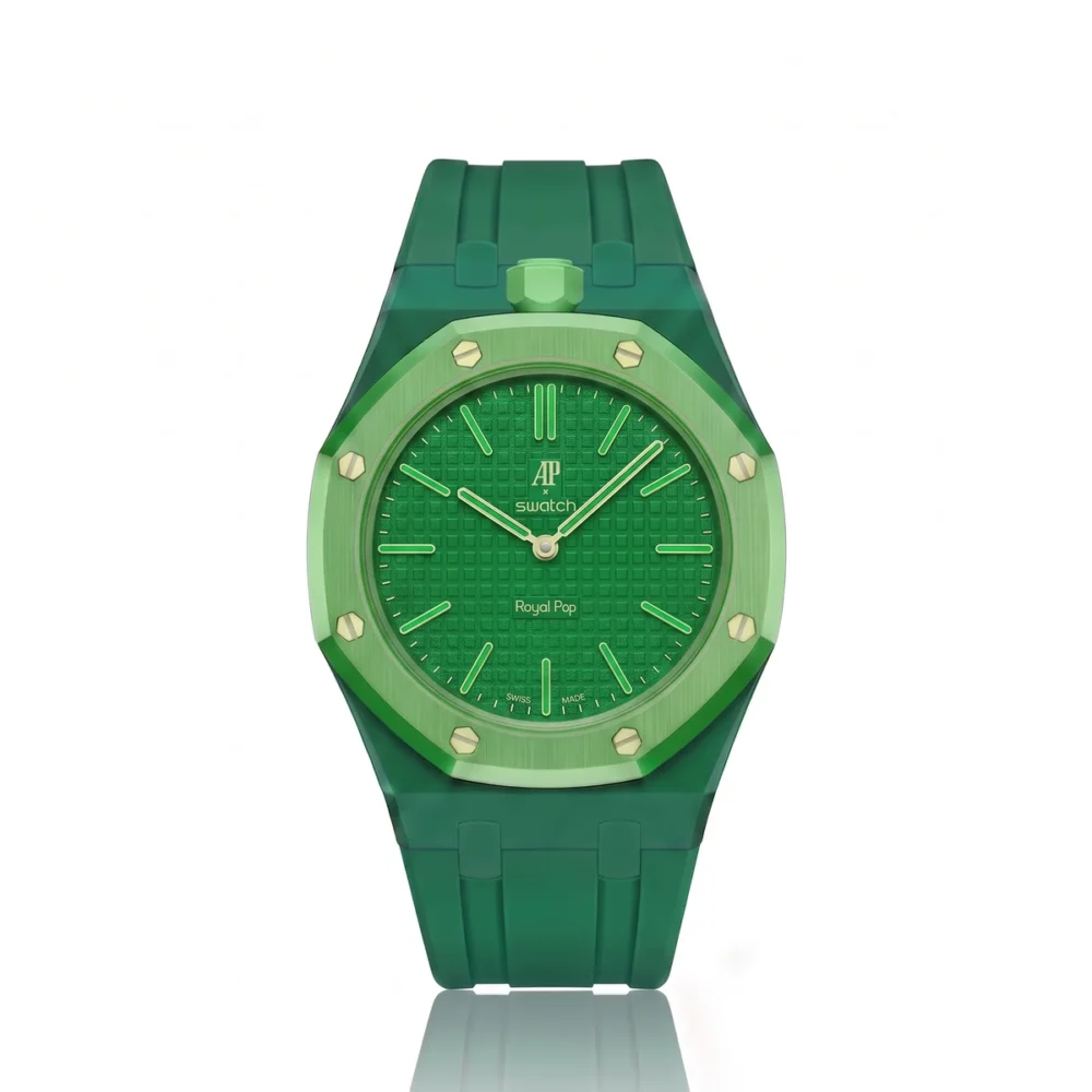 Swatch Royal Pop - Green Eight (con cinturino in gomma)