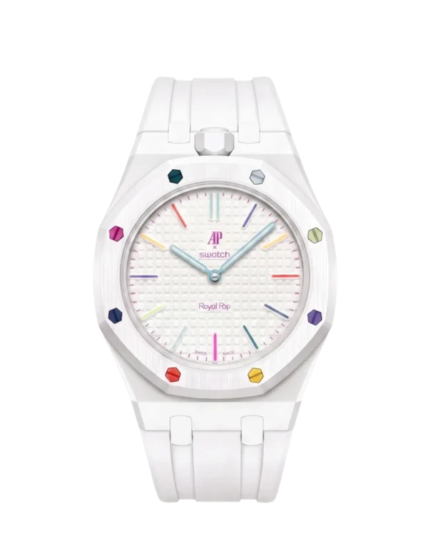 Swatch Royal Pop - Huit Blanc (con cinturino in gomma)