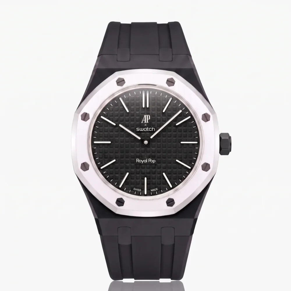 Swatch Royal Pop - Ocho Negro (con cinturino in gomma)