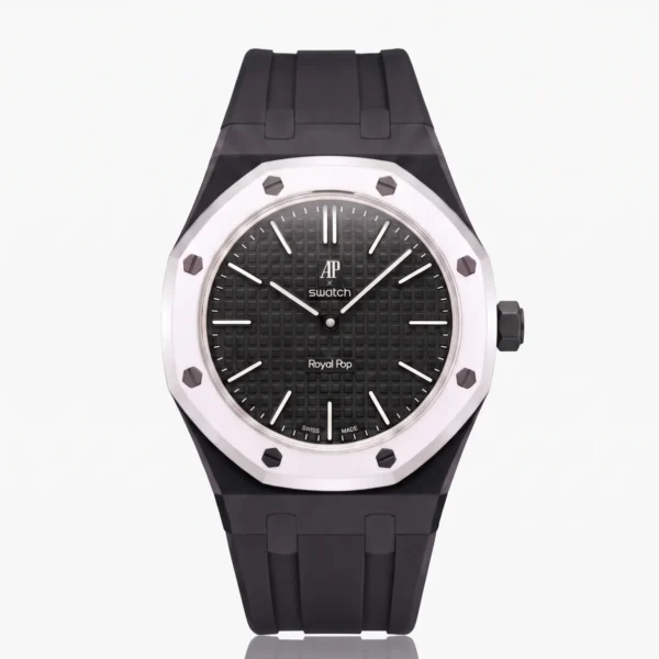 Swatch Royal Pop - Ocho Negro (con cinturino in gomma)