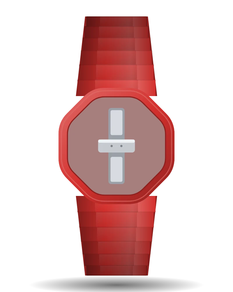 Cover in silicone Rosso Corallo